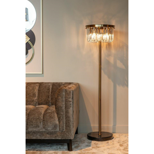 RICHMOND lampa podłogowa DAGMAR brązowa