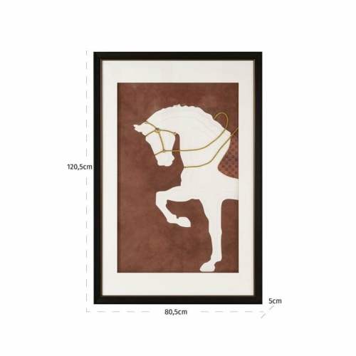 RICHMOND obraz BLAZER 120,5x80,5 cm       brązowy