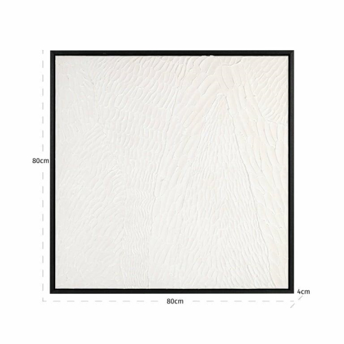 RICHMOND obraz JANELL 80x80 cm biały