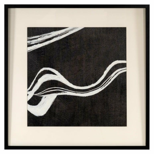 RICHMOND obraz JOZRA 80x80 cm             biało-czarny