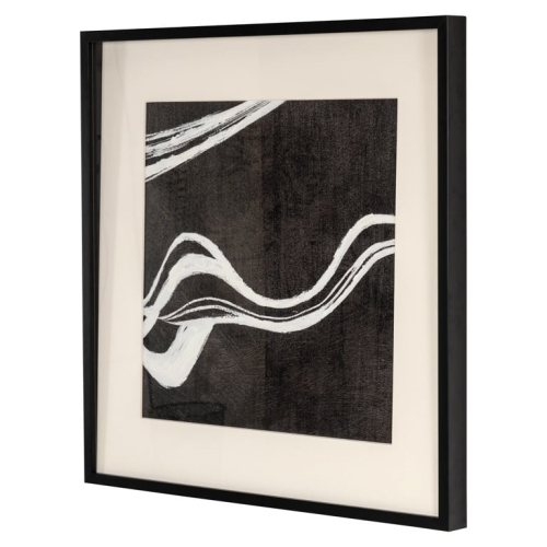 RICHMOND obraz JOZRA 80x80 cm             biało-czarny