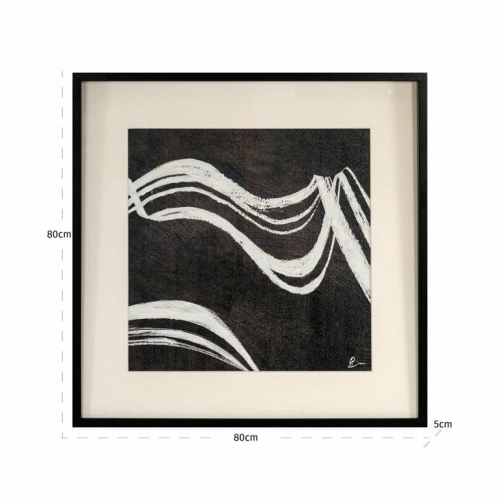 RICHMOND obraz JOZY 80x80 cm              biało-czarny
