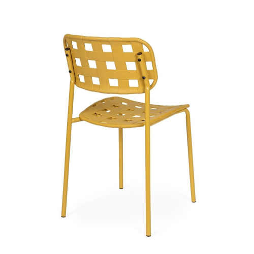 BIZZOTTO krzesło ogrodowe CLOVER żółte