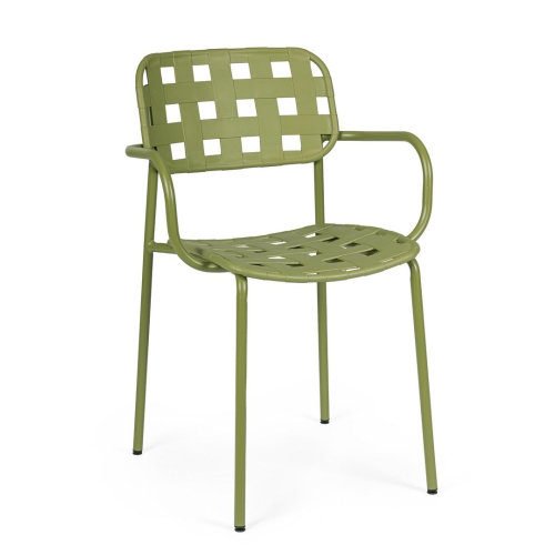 BIZZOTTO krzesło ogrodowe CLOVER ARM      zielone
