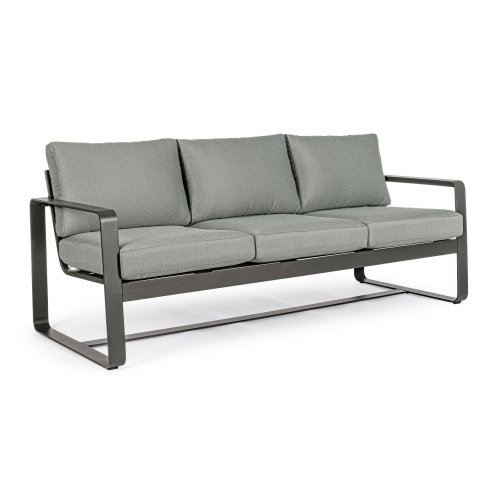 BIZZOTTO sofa 3-osobowa ogrodowa          MERRIGAN szara