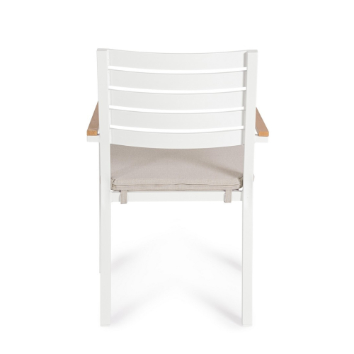 BIZZOTTO krzesło ogrodowe HENNA białe