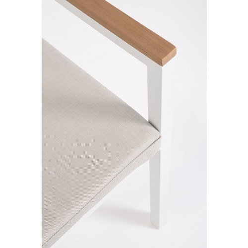 BIZZOTTO krzesło ogrodowe HENNA białe