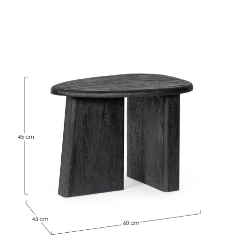 BIZZOTTO stolik kawowy ZACATECAS 60x45    czarny