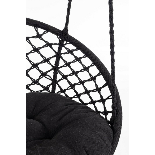 BIZZOTTO fotel wiszący ogrodowy JAVIER    czarny