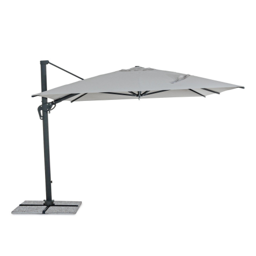 BIZZOTTO parasol ogrodowy INES jasny      szary