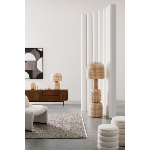 BIZZOTTO lampa stołowa SIKKIM beżowa