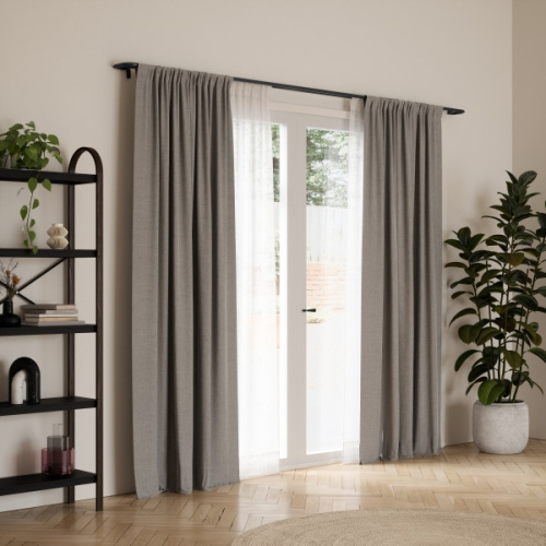 UMBRA karnisz TWILIGHT DOUBLE 76 - 213    cm czarny mat