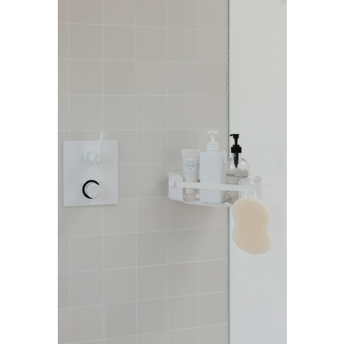 UMBRA półka narożna FLEX ADHESIVE biała