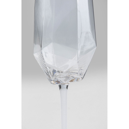 KARE komplet 4 kieliszków do szampana     DIAMOND RIM 360 ml