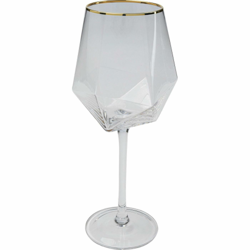 KARE komplet 4 kieliszków do wina         DIAMOND RIM 525 ml