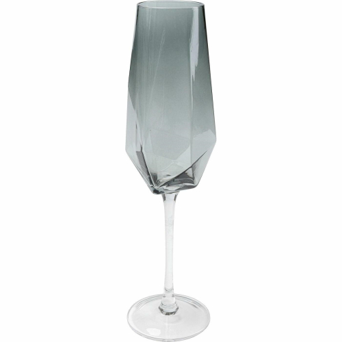 KARE komplet 4 kieliszków do szampana     DIAMOND SMOKE 365 ml