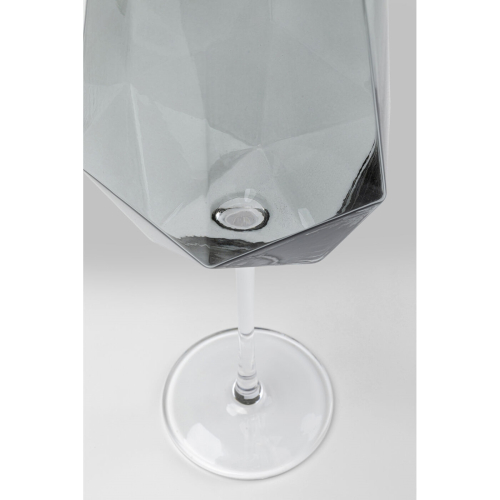 KARE komplet 4 kieliszków do wina         DIAMOND SMOKE 660 ml