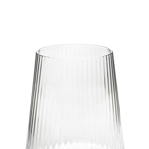 KARE komplet 4 szklanek RIFFLE 440ml      transparentny