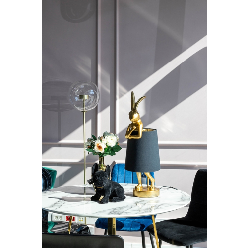 KARE lampa stołowa RABBIT 68 cm  złota / czarna