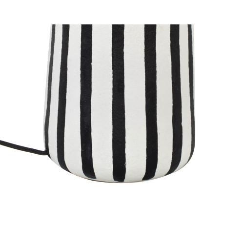 KARE lampa stołowa STRISCE 44 cm          biało-czarna