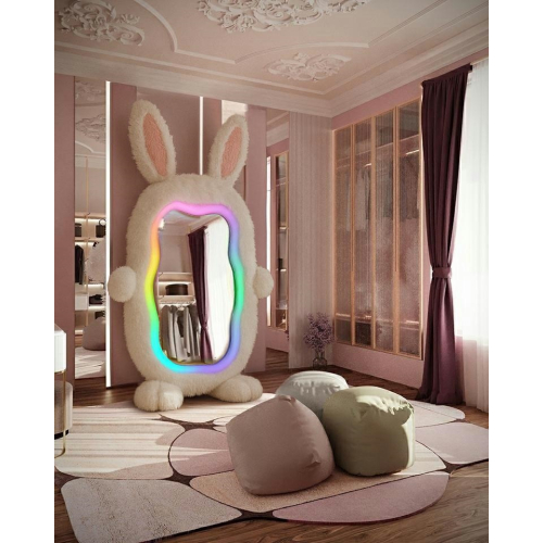 Lustro stojące BUNNY z oświetleniem LED   240x150 cm