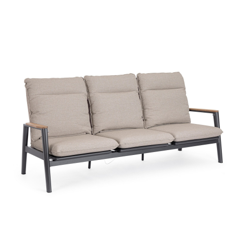 BIZZOTTO sofa 3-osobowa ogrodowa MIGUEL   beżowa