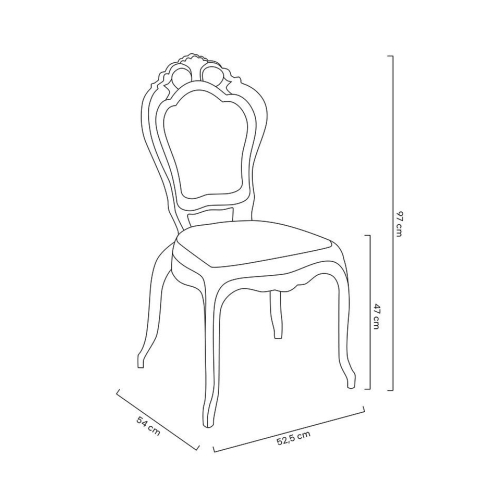 Krzesło KING transparentne - poliwęglan