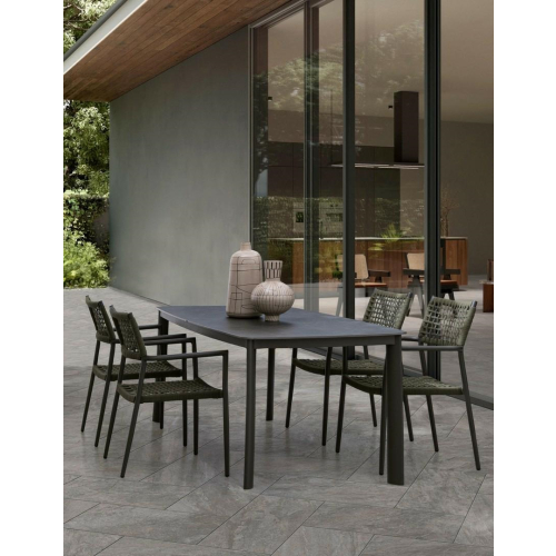 BIZZOTTO stół ogrodowy ALCORA 180 szary