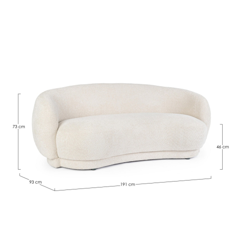 BIZZOTTO sofa 2-osobowa TECLA beżowa