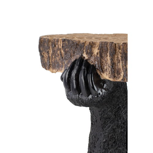 KARE stolik BEAR 53x33 cm drewniany / czarny