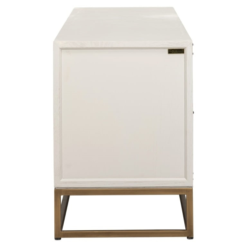 RICHMOND szafka RTV WHITEBONE BRASS