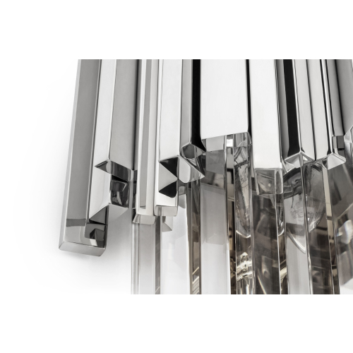 Lampa ścienna IMPERIAL WALL SILVER - stal, kryształ