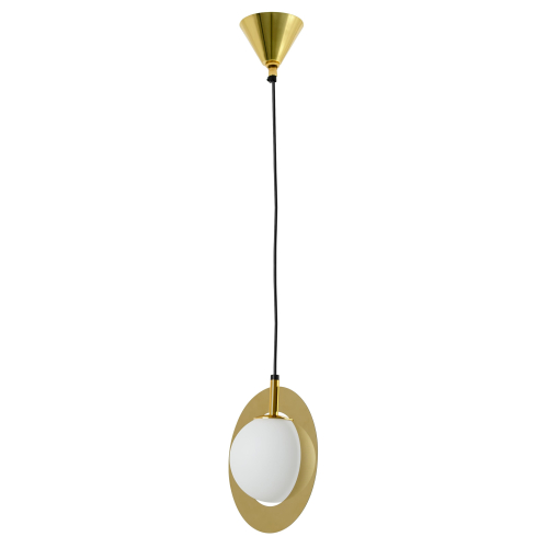 Lampa wisząca AURORA złota - szkło, metal