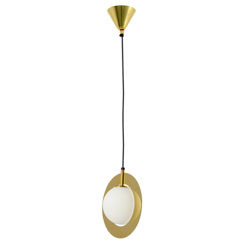 Lampa wisząca AURORA złota - szkło, metal