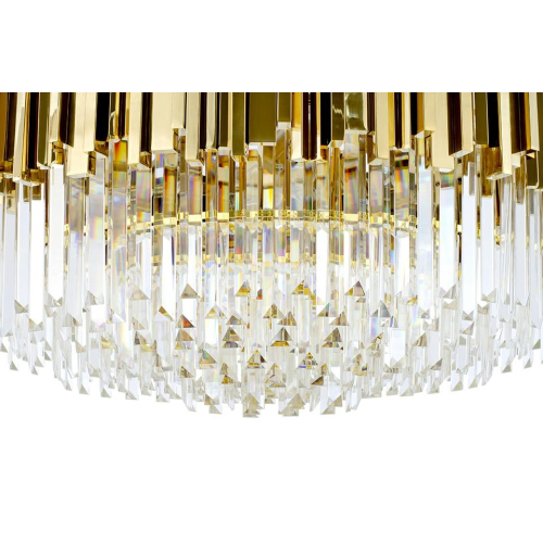 Lampa wisząca IMPERIAL GOLD 80 - stal, kryształ