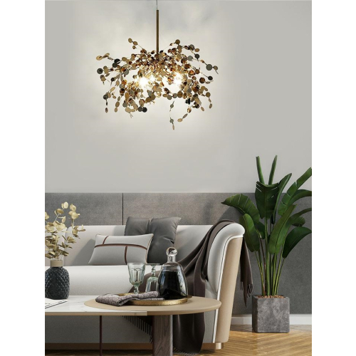 Lampa wisząca MONETE SINGLE złota - metal
