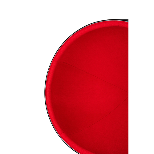 Fotel BALL BLACK czerwony