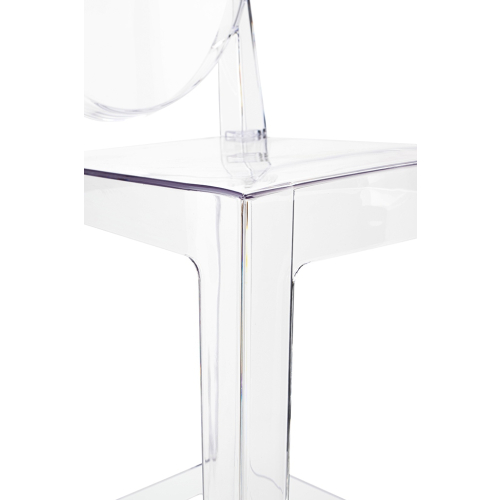 Krzesło barowe VICTORIA 75 cm transparentne