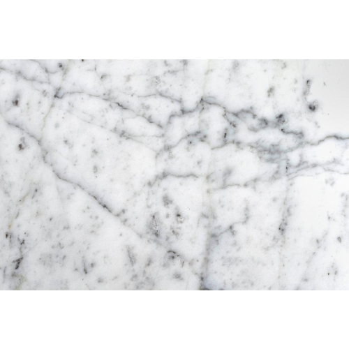 Stół TULIP ELLIPSE MARBLE CARRARA biały - blat owalny marmurowy, metal