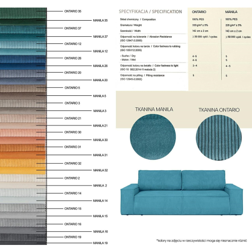 Sofa PILLOW z funkcją spania jasny beż