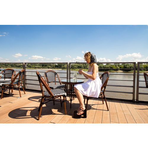 Krzesło ogrodowe CAFE PARIS brązowe       rattan