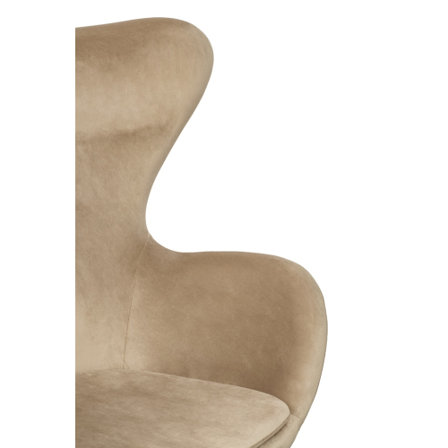 Fotel EGG SZEROKI VELVET khaki