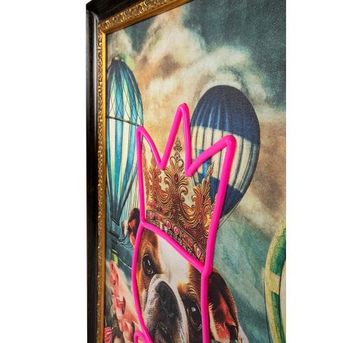 Obraz NEON BULLDOG BALOON 80x100 cm