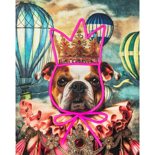 Obraz NEON BULLDOG BALOON 80x100 cm