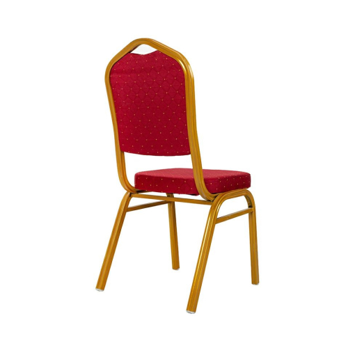 Krzesło bankietowe / konferencyjne HEROS  czerwone / złote