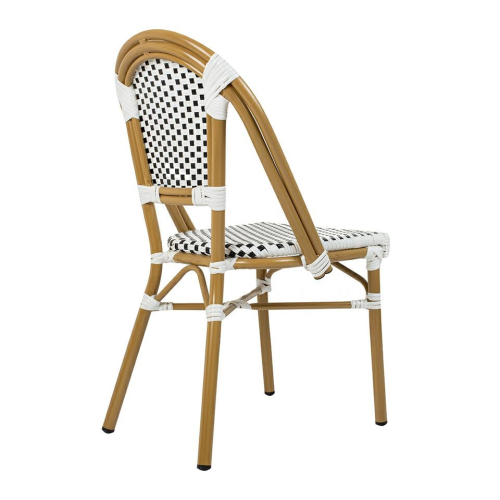 Krzesło ogrodowe CAFE PARIS białe rattan