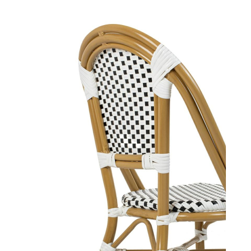 Krzesło ogrodowe CAFE PARIS białe rattan