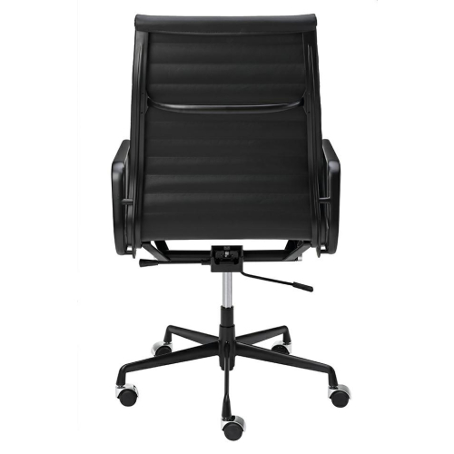 Fotel biurowy AERON PRESTIGE PLUS czarny - skóra naturalna, aluminium