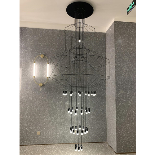 Lampa wisząca FLUSSO 43 GRANDE czarne