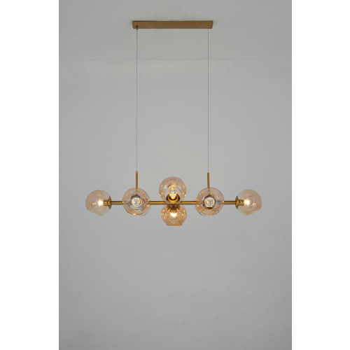 MOOSEE lampa wisząca ROMEO GOLD złota / bursztynowa